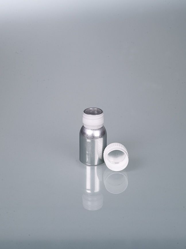 Aluminium-Flasche, AL 99,5, 38 ml, mit Verschluss