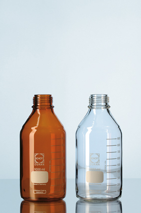 DURAN® GL 45 Laborglasflasche, braun, ohne Verschluss/Ausgießring, 10000 ml