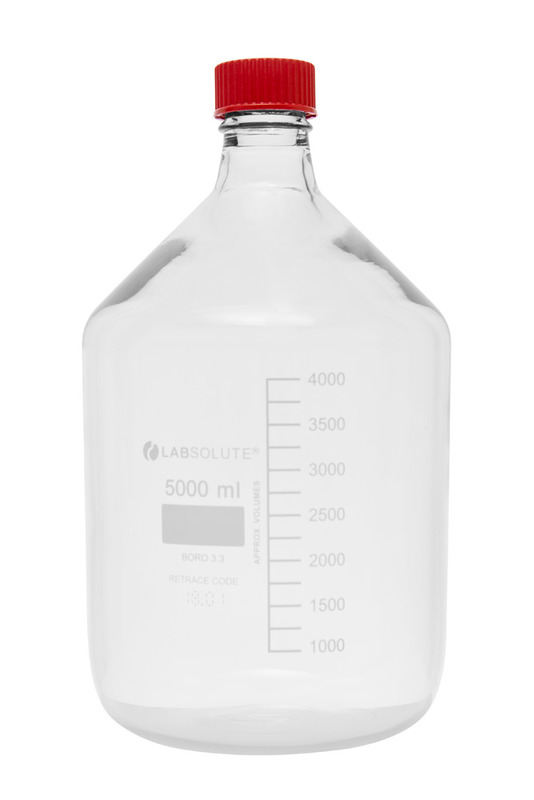 Laborflaschen, 5000 ml, Klarglas, 1 Stück