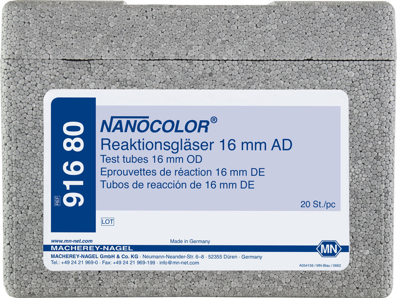 NANOCOLOR Reaktionsgläser mit 10 ml, 20 Stück NANOCOLOR Reaktionsgläser mit 10 ml, 20 Stück