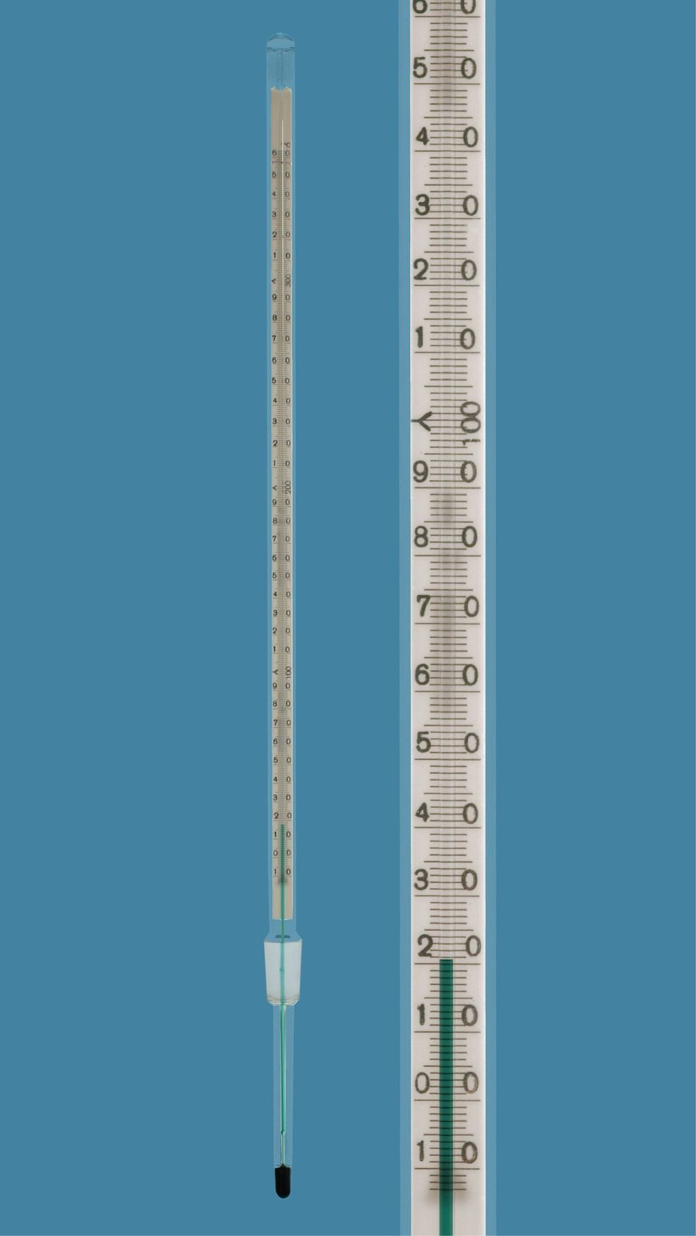 Therm. mit Normschliff NS 14,5/23, Einbaulänge 120mm, -10+250:1°C