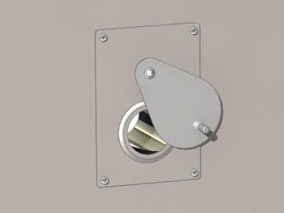 Durchführung 23 mm, individuell platzierbar hinten für UF