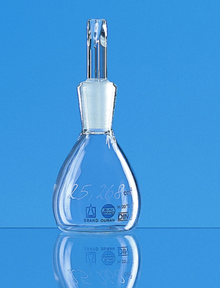 Small Pyknometer Pyknometer, Borosilikatglas 3.3., inkl. DAkkS-Kalibrierschein ...
