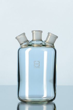 DURAN® Woulff´sche Flaschen mit 3 Hälsen NS 24/29, vakuumfest, 1000 ml