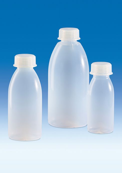 Weithalsflasche, PFA, mit Schraubkappe, PFA, 2000 ml