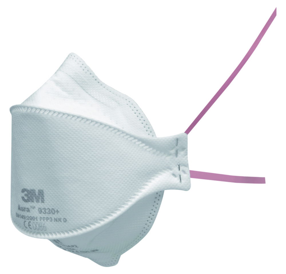 Respirators Aura™ 9300+ Series, Folding Masks | Red | 7100258908 | FFP3 ...