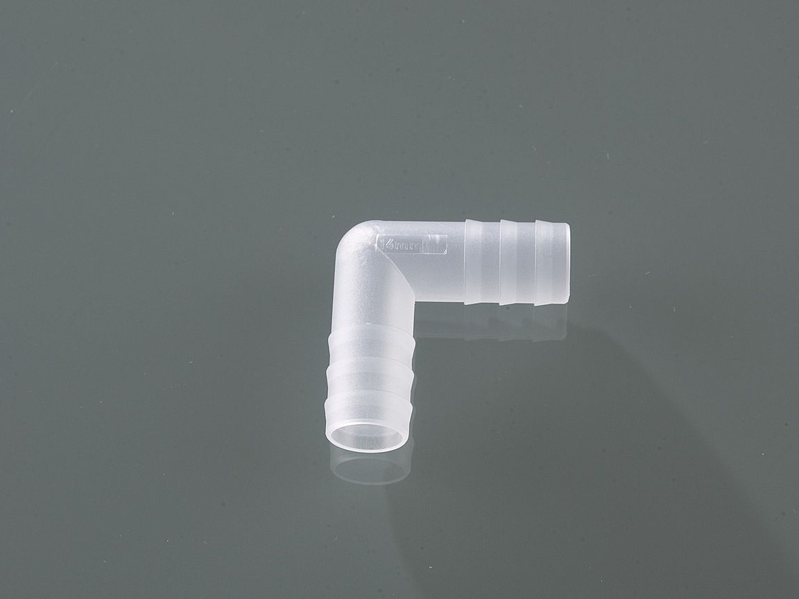 Winkel-Verbinder, PVDF, f. Ø 11-13 mm, zylindrisch, Verpackung mit 10 Stück