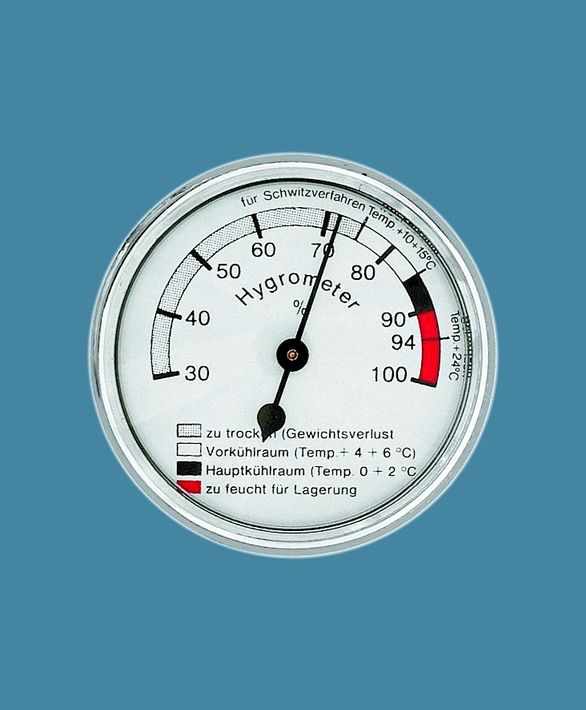Hygrometer, Durchmesser 100mm, 0-100 % rel. Feuchte