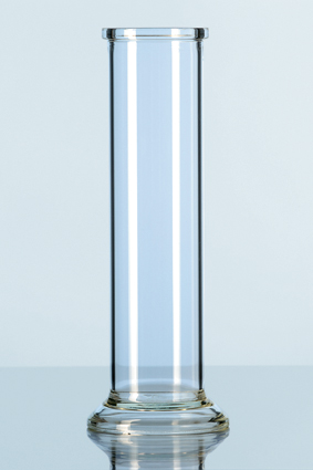 DURAN® Standzylinder, runder Fuß, Rand umgelegt u. plangeschl., 40 x 100 mm, 130 ml