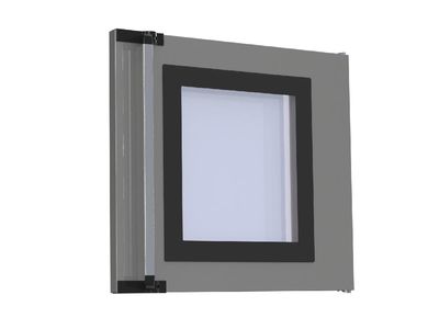 Vollsichtglastür (4-Schicht Isolationsverglasung) für UFmax. 250 °C