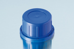 Originalitätsverschlüsse, GL 45 H, PP, blau, für Vierkant-Schraubflaschen, enghalsig