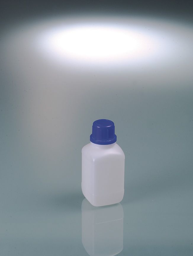 Enghals-Chemikalienflasche, HDPE, 250 ml, mit Verschluss