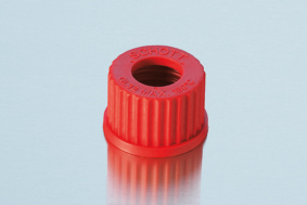 Schraubverbindungsverschluss, GL 18, PBT, rot, Bohrung 11 mm