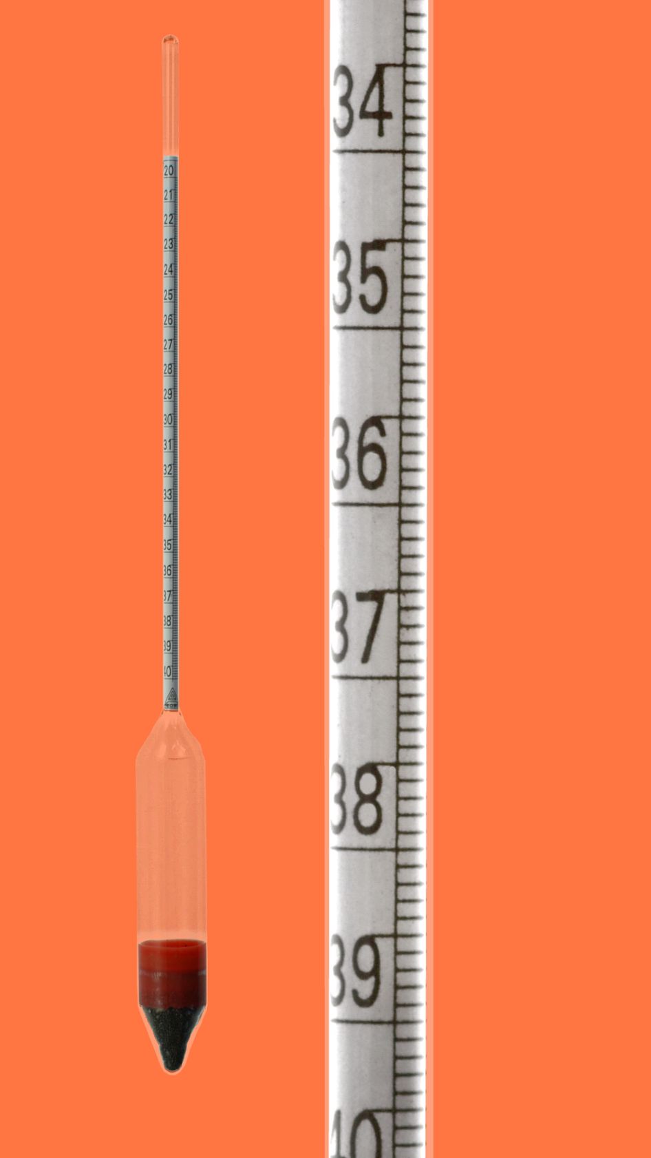 Saccharimeter nach Brix, 10-20:0,1°Brix