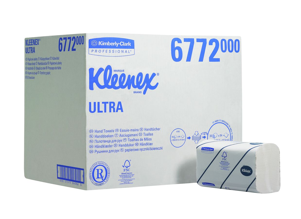 KLEENEX® ULTRA Handtücher - Interfold / Groß, Weiß