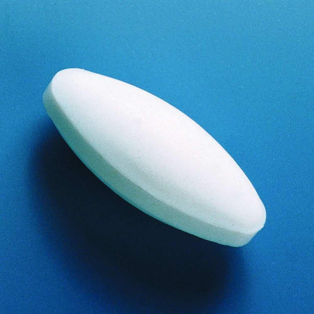 Magnetrührstäbchen, PTFE, ellipsenförmig Magnetrührstäbchen, PTFE, ellipsenförmig