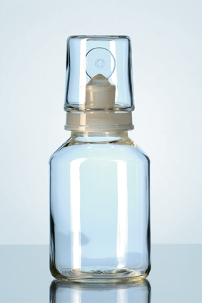 DURAN® Säurekappenflasche, klar, komplett, 250 ml