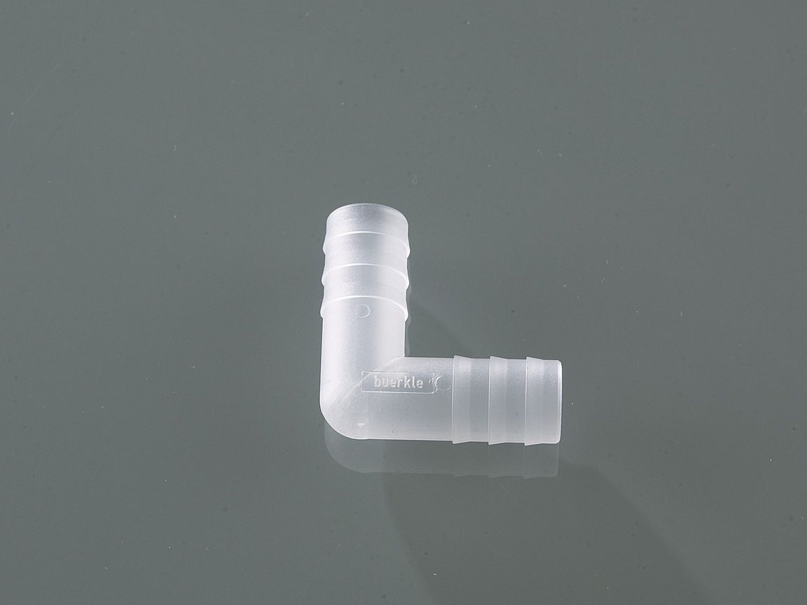 Winkel-Verbinder, PVDF, f. Ø 13-15 mm, zylindrisch, Verpackung mit 10 Stück