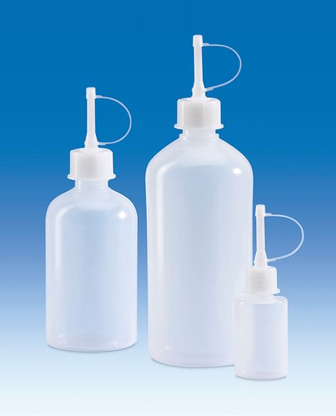 Tropfflasche, PE-LD, GL 32, mit Tropfaufsatz, PE-HD, 1000 ml