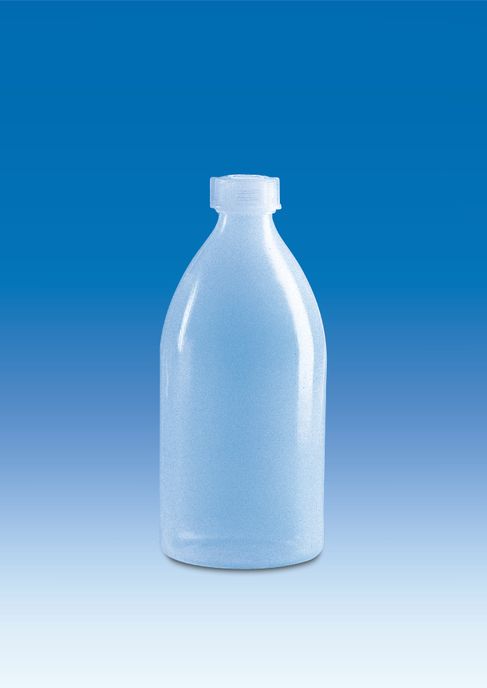 Enghalsflasche, PE-LD, mit Schraubkappe, PE-LD, 100 ml