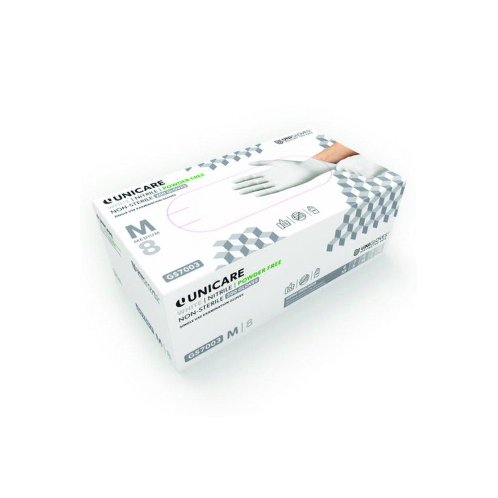 Einmalhandschuhe Unicare Nitril white 200 Einmalhandschuhe Unicare Nitril white 200