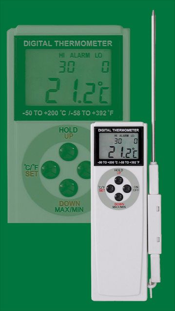 EinstechThermometer mit Alarm, -50...+200:0,1°C