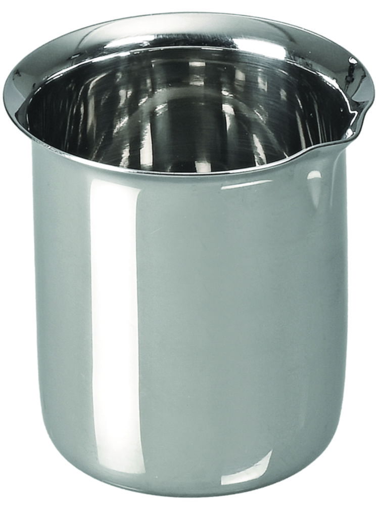 Laboratory beaker, stainless steel
