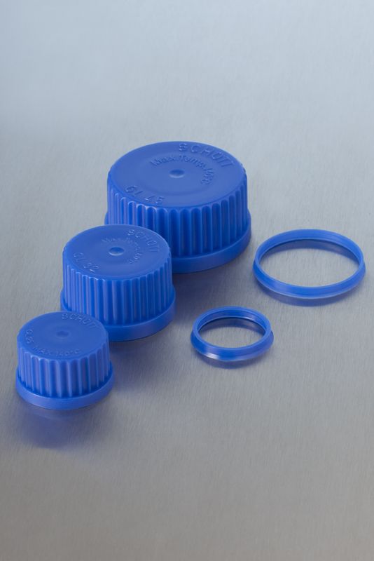 Ausgiessring, GL 32, PP, blau, für DURAN® Laborglasflaschen