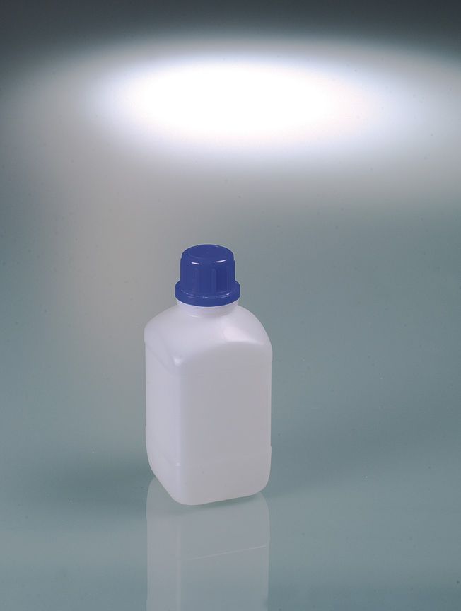 Enghals-Chemikalienflasche, HDPE, 500 ml, mit Verschluss