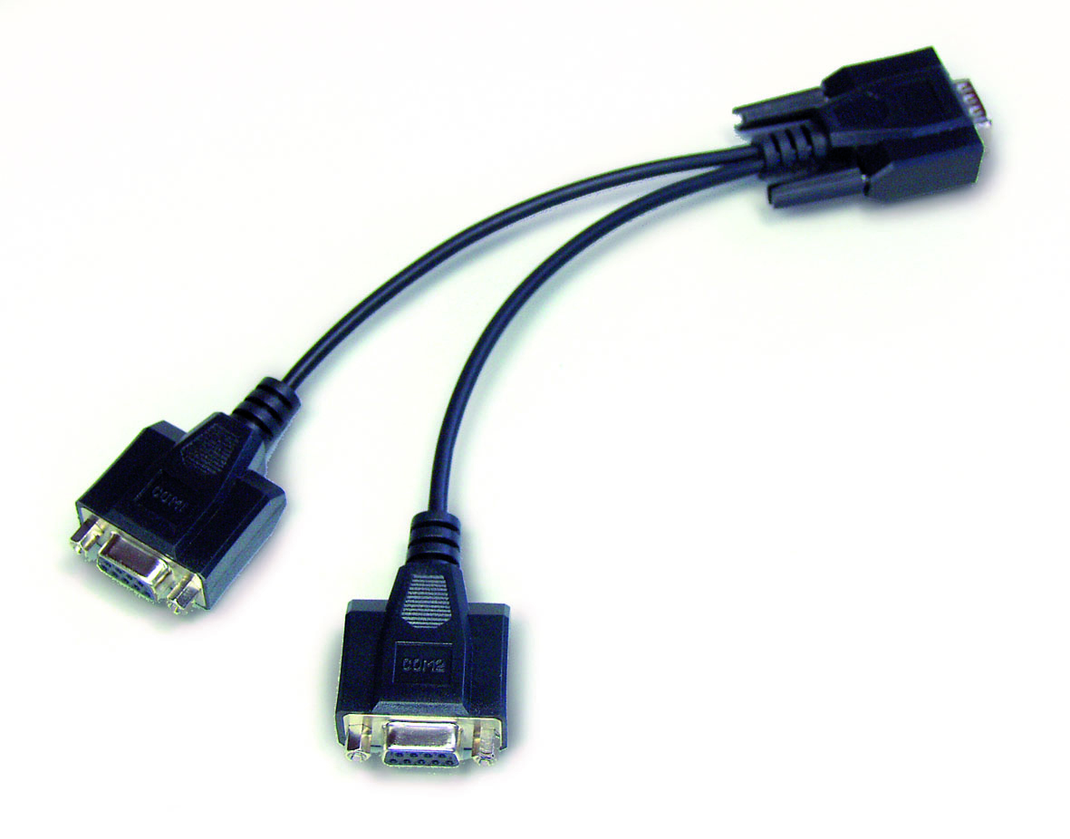 Y-Kabel zum parallelen Anschluss von zwei Endgeräten an RS-232 Waage