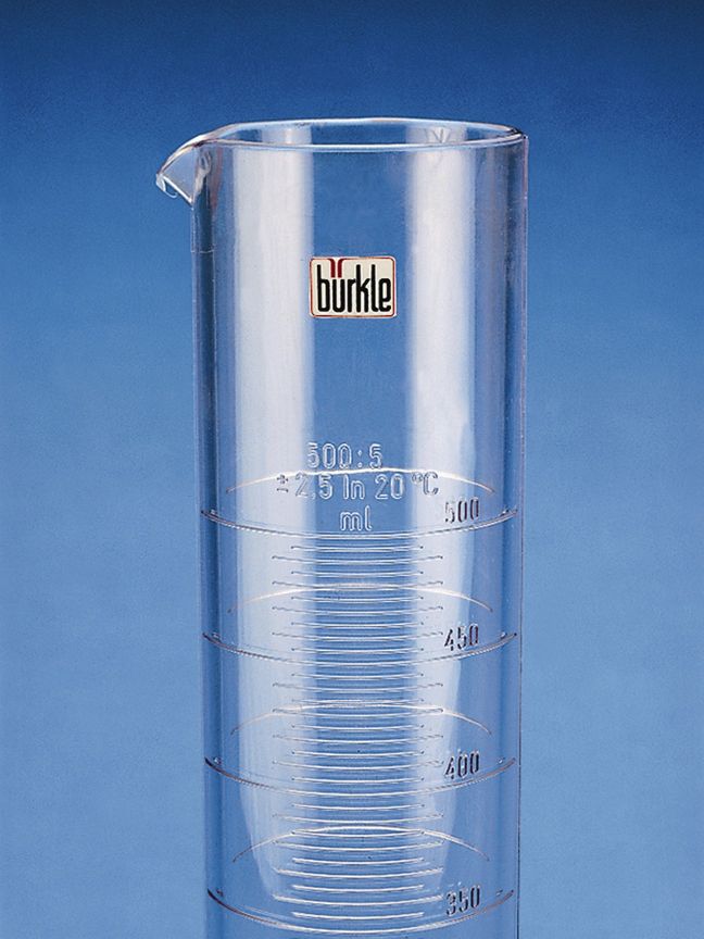 Messzylinder, SAN glasklar, Klasse B, 500 ml