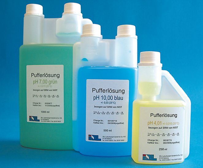 Pufferlösung mit DosierKappe ph 4,01 (25°C) gelb, 1000 ml