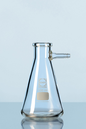DURAN® Saugflasche mit Glas-Olive, Erlenmeyerform, 250 ml