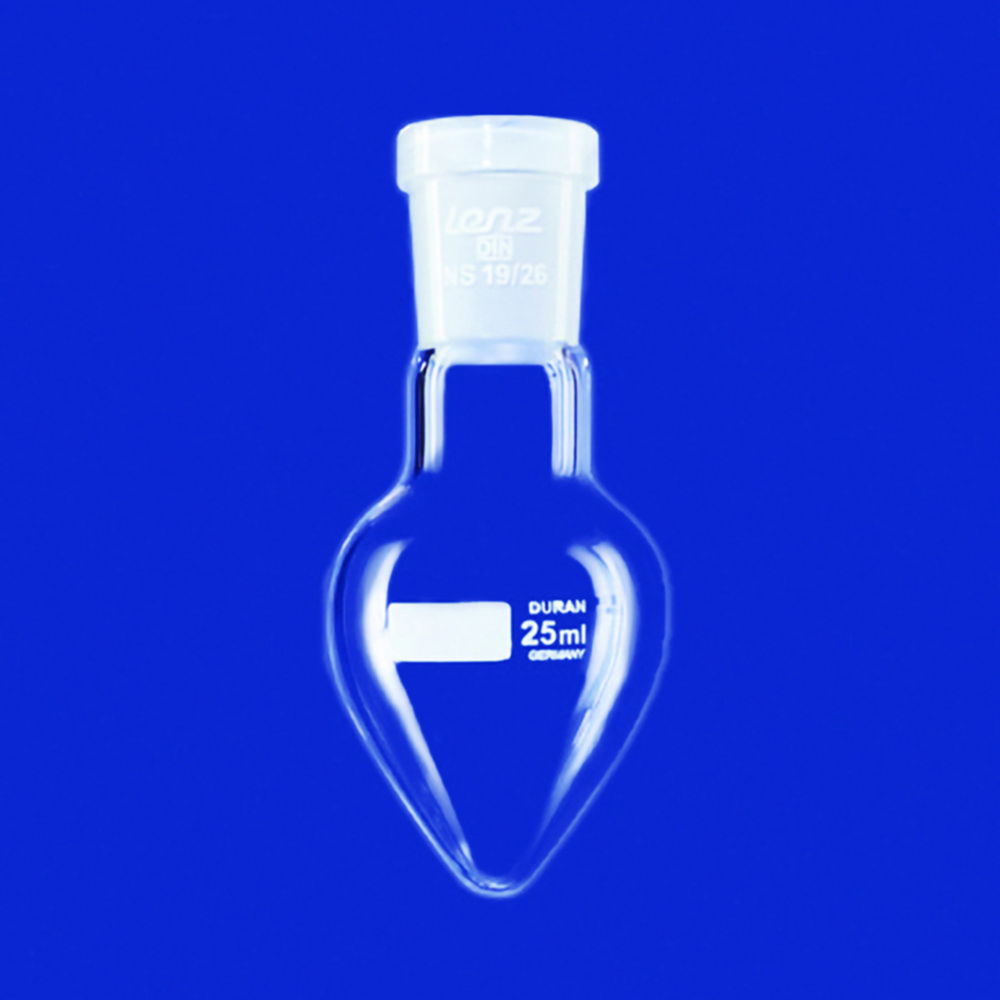 Pear shape flasks with conical ground joints, DURAN® Pear shape flasks with conical ground joints, DURAN®