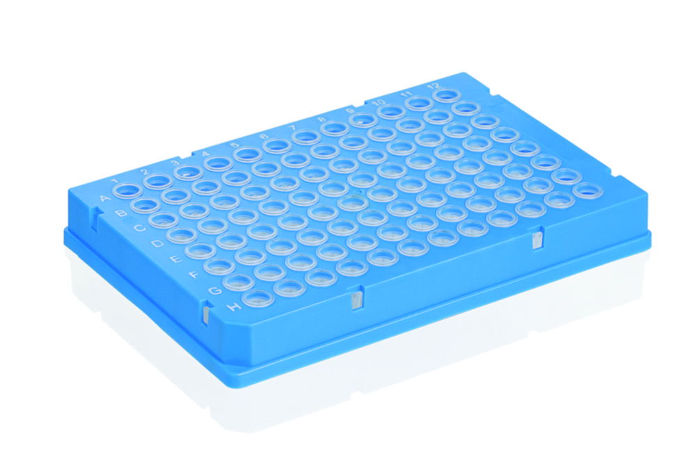 Produktbild von 96er Pipettenspitzenbox Für 200 µl – PP, Autoklavierbar, 5 Mm Loch, 120 X 83 X 65 Mm (Blau)