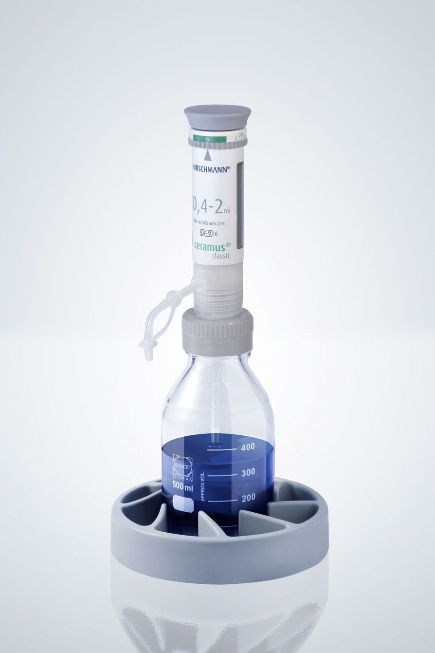 Flaschenaufsatzdispenser ceramus® 0,4 - 2,0 ml
