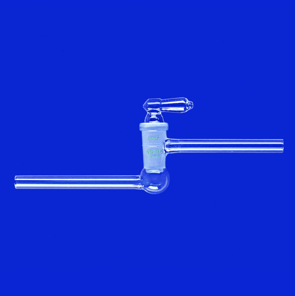 Vacuum stopcocks, one-way, borosilicate glass 3.3, parallel