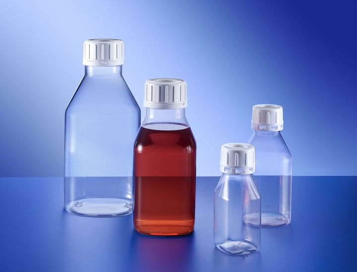 Originalitätsverschluss PP weiß, für 100-250 ml Clear-Grip-Flasche, mit PTFE-Einlage