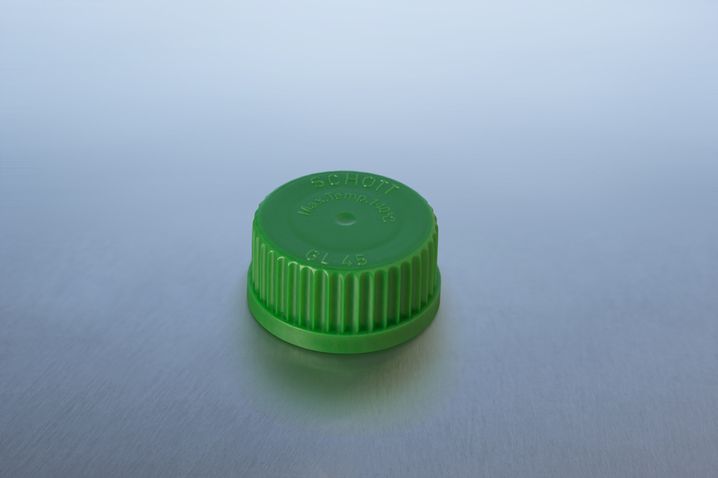 Schraubverschluss GL 45, PP, grün, für DURAN® Laborglasflaschen, mit Lippendichtung