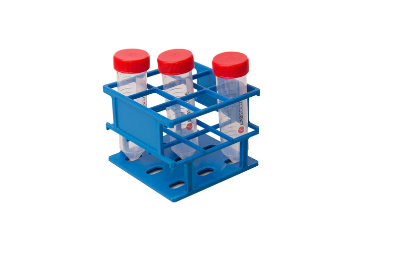 Gefäßständer f. 3 x 3 Röhrchen (ø 30, 1 Stück Gefäßständer f. 3 x 3 Röhrchen (ø 30, 1 Stück