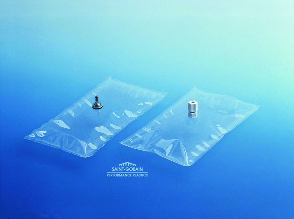 Sampling bags, FEP, with on/off valve Sampling bags, FEP, with on/off valve