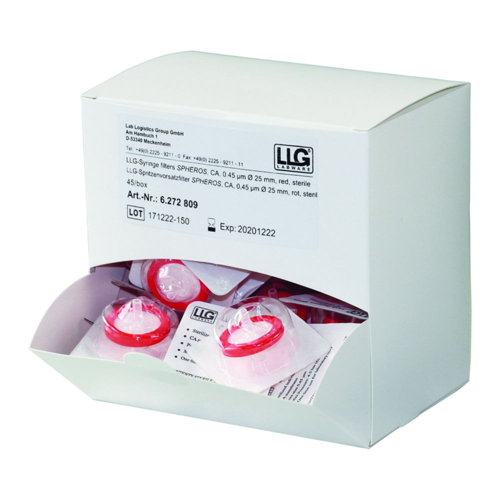 LLG-Syringe filters SPHEROS, cellulose acetate