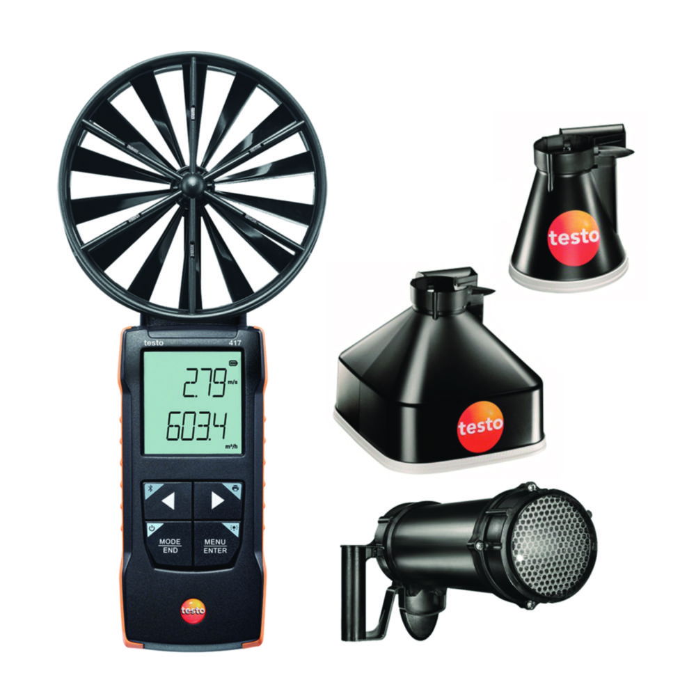 Vane anemometer testo 417, Funnel kit 2 Vane anemometer testo 417, Funnel kit 2