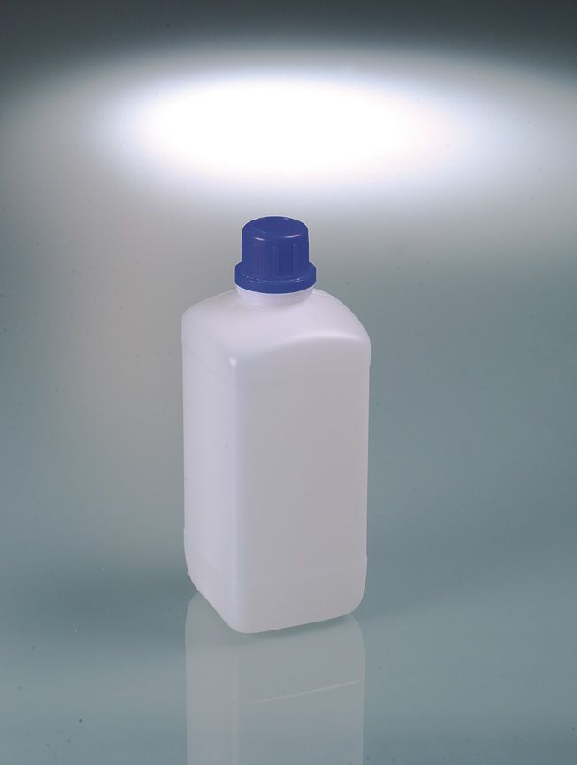 Enghals-Chemikalienflasche, HDPE, 1000 ml, mit Verschluss