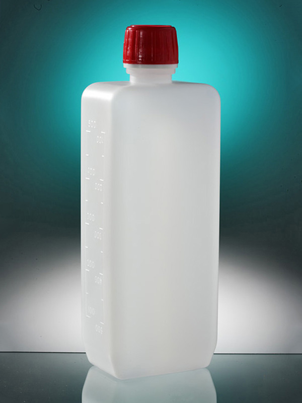 Rechteckflasche, HDPE, 500mL, 20mm, 170 Stück Rechteckflasche, HDPE, 500mL, 20mm, 170 Stück