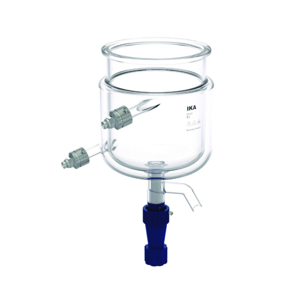 Reaktorgefäße für Laborreaktoren LR-5.ST, Borosilikatglas 3.3, mit Bodenauslass Reaktorgefäße für Laborreaktoren LR-5.ST, Borosilikatglas 3.3, mit Bodenauslass