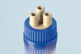 Schraubverschluss, GL 45, PP, für DURAN® Laborglasflaschen, mit 3 Ports GL 14