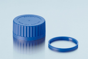 Ausgiessring, GLS 80, PP, blau, für DURAN® Laborglasflaschen