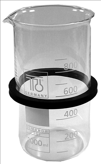 SD 09, Glasbecher MIT RING für Lochdeckel (außer DE 08) 1000 ml