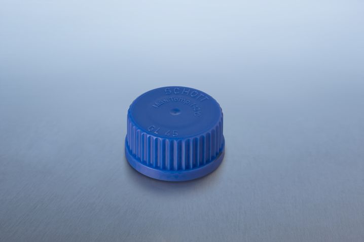 Schraubverschluss GL 45, PP, blau, mit Lippendichtung, für DURAN® Laborglasflaschen